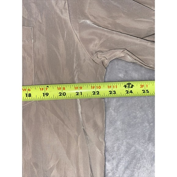 Rodeo Rider Mens Medium Tan Long Sleeve button up Cowboys Vintage shirt - Picture 5 of 8